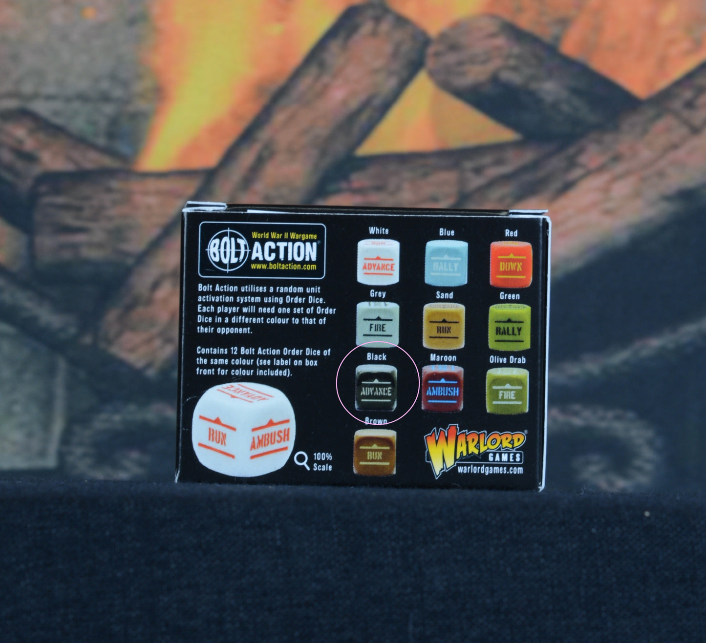 Bolt Action: Orders Dice (Black)