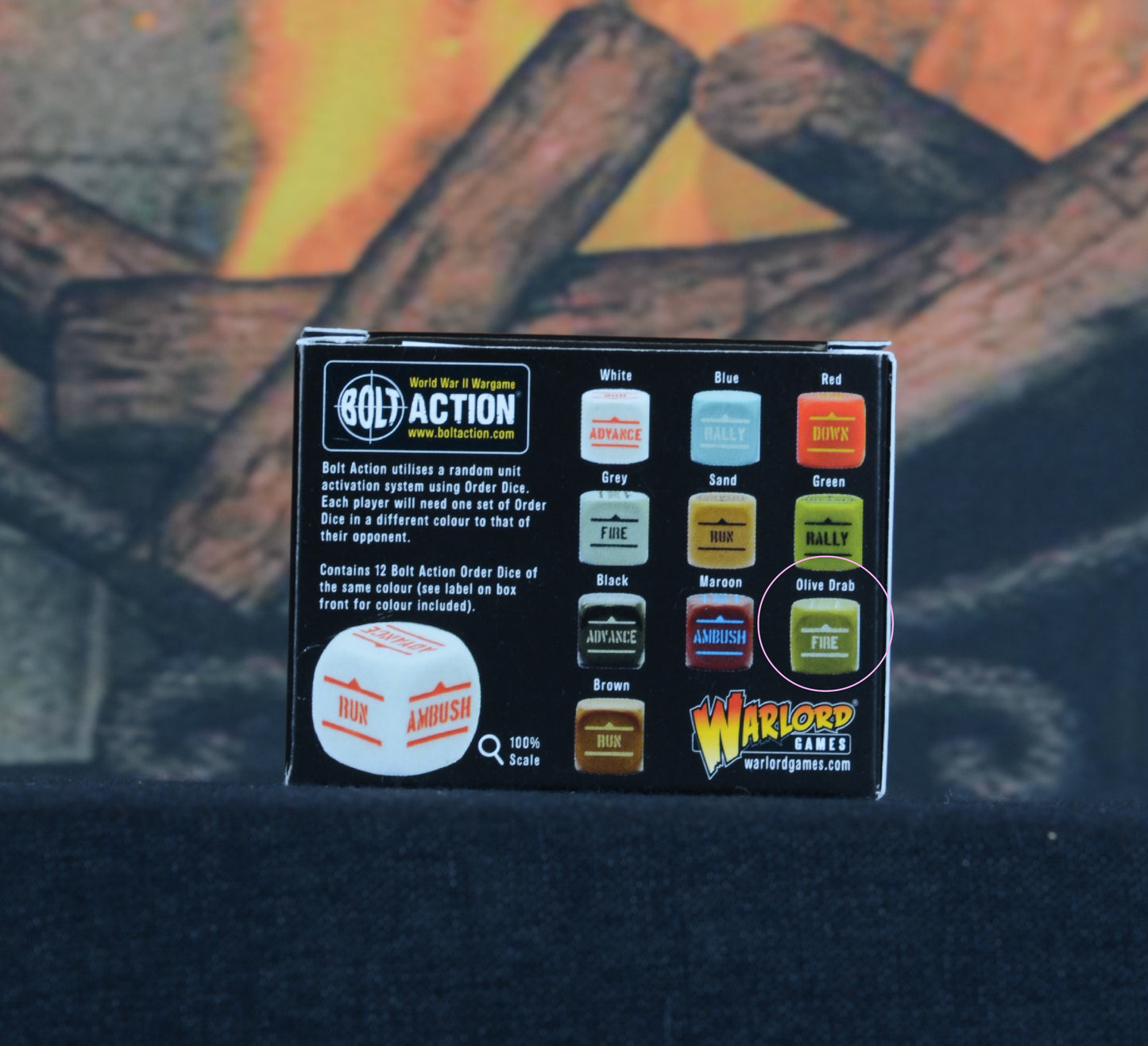 Bolt Action: Orders Dice pack - Olive Drab