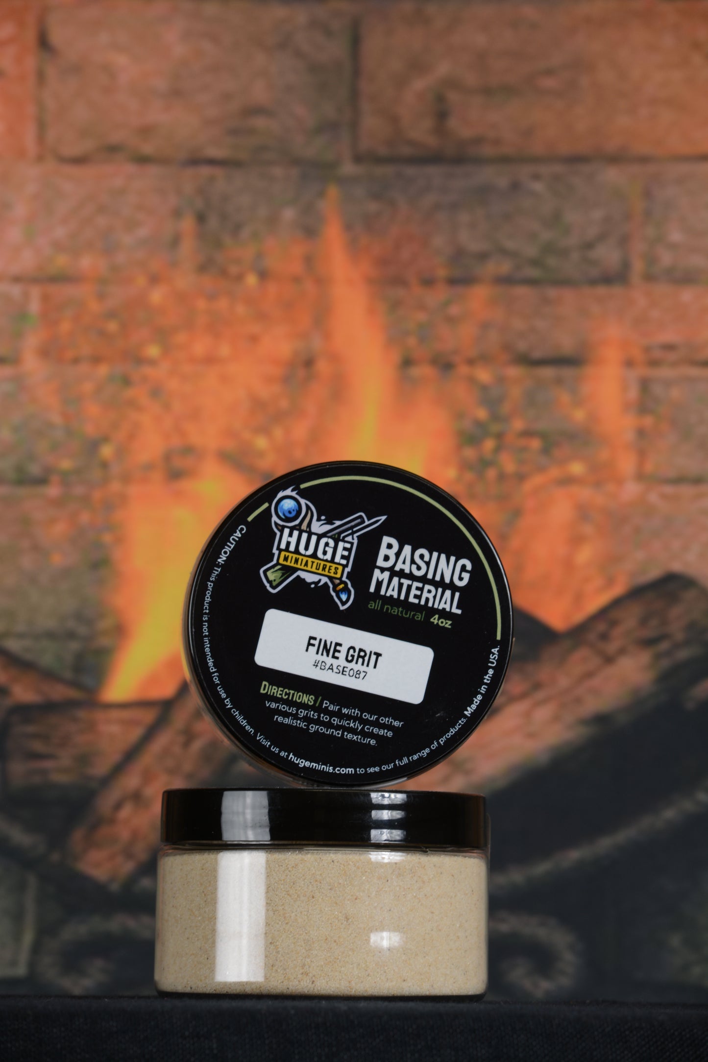 Huge Miniatures: Basing Material: Fine Grit