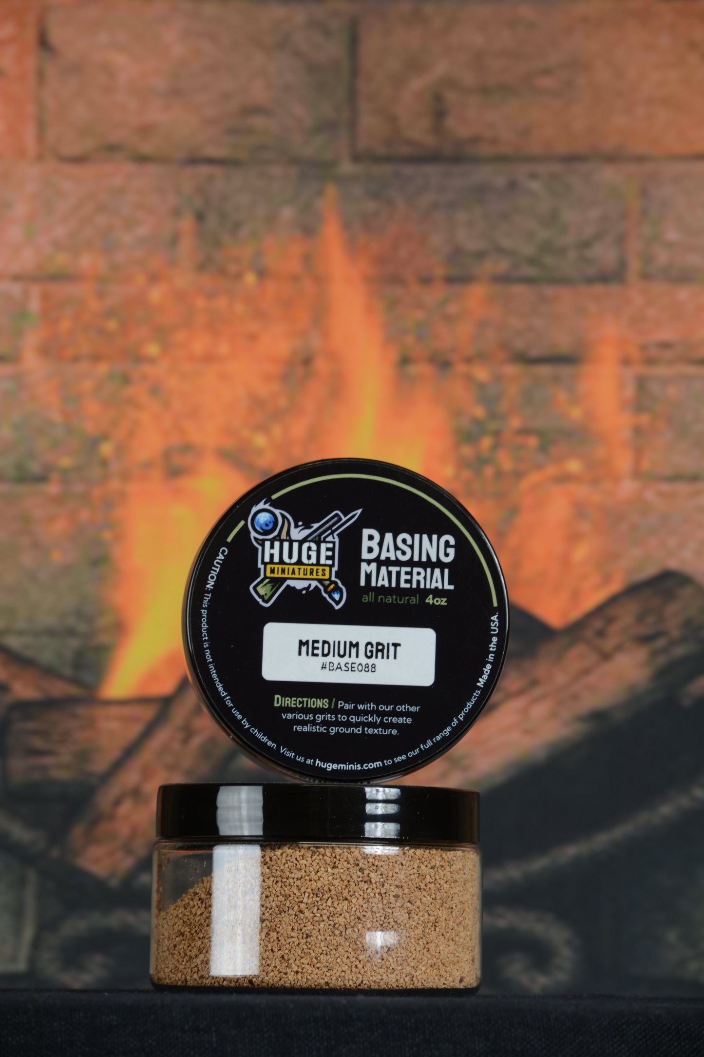 Huge Miniatures: Basing Material: Medium Grit