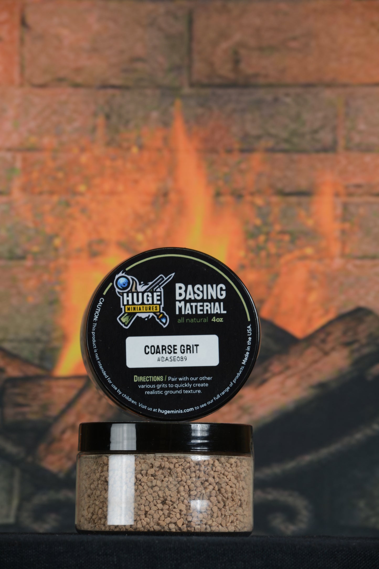 Huge Miniatures: Basing Material: Coarse Grit