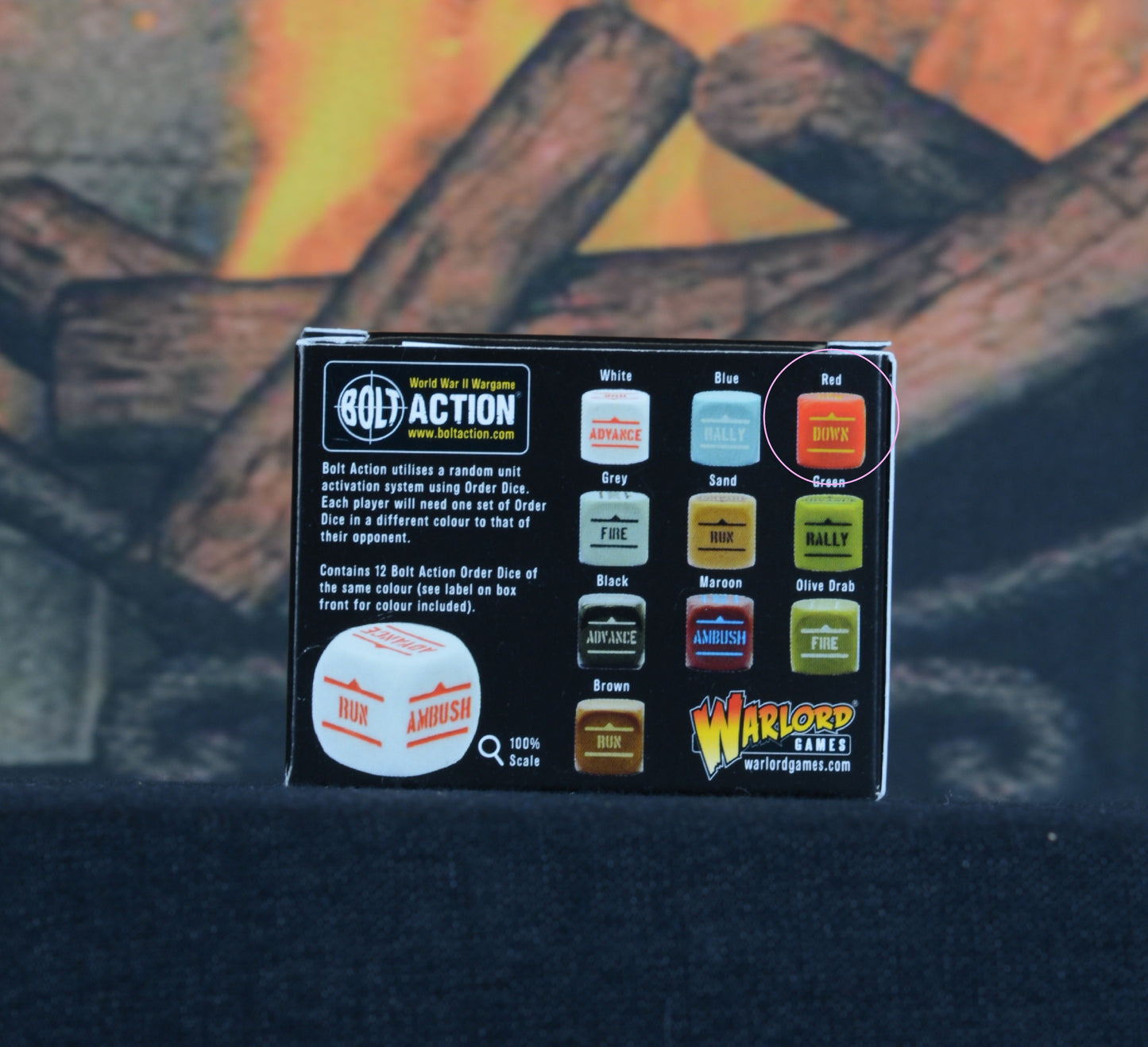 Bolt Action: Orders Dice pack - Red