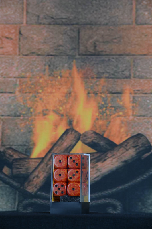 Chessex: Speckled Fire 12 dice - 16mm d6 Set